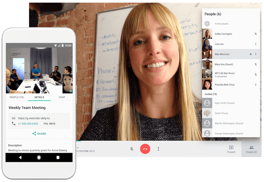 Google Meet: Organizing videoconferences becomes child's play.